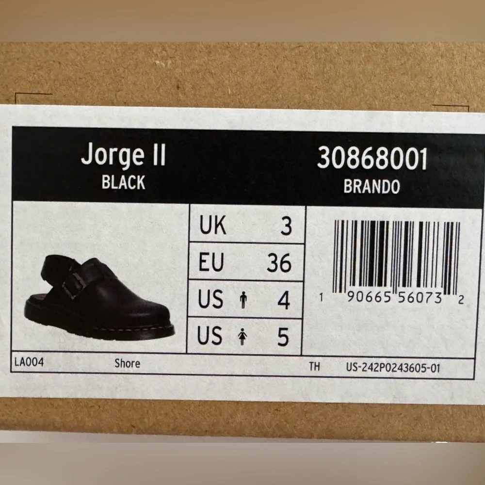 Brand New Dr. Martens Jorge II Leather Slingback Mule.  Women's size 5 - Picture 5 of 6